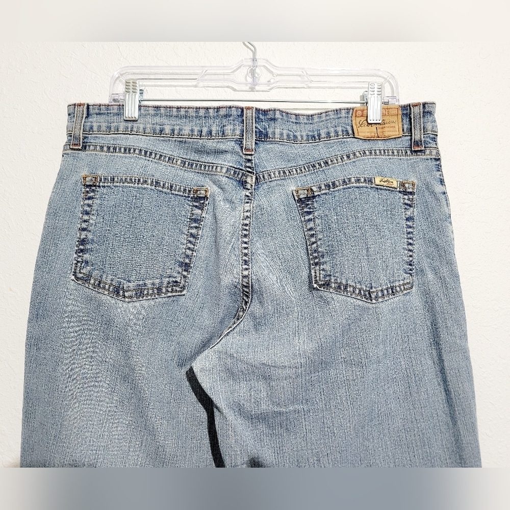 Levi Strauss Signature Mid Rise Straight Leg Jeans Women’s Size 14 Medium Stretc - Picture 5 of 12